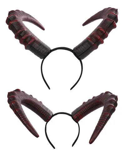 Diadema Gótica De Cuerno De Diablo Para Cosplay De Halloween