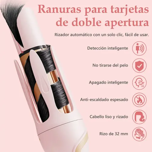 /-/-rizador Automático 32mm Para Cabello Liso Y Rizado