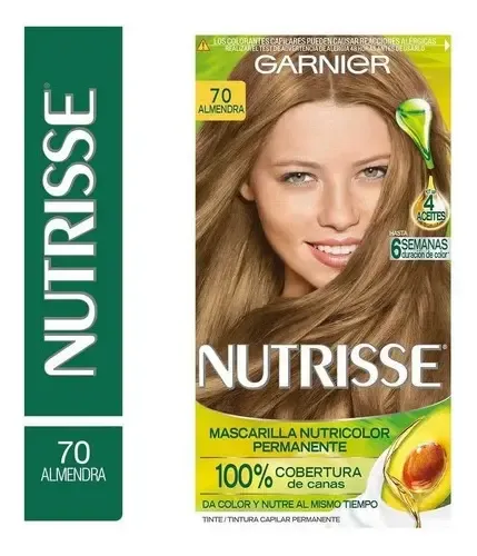 Tintura Permanente Nutrisse para Cabello Tono 70 Almendra