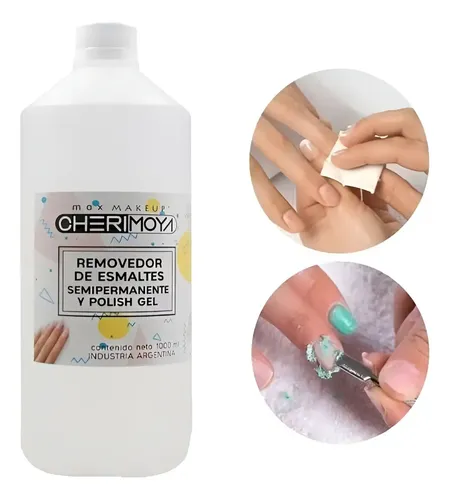 Removedor De Esmalte Semipermanente Cherimoya Uñas 1 Litro