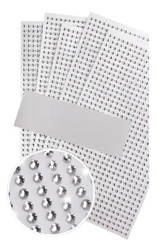 Strass Gemas Autoadhesivas Para Decoración 640 Por Tabla X 1