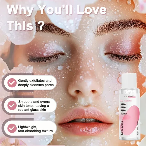 Tónico Exfoliante Elimina Células Muertas Y Limpia Poros 100
