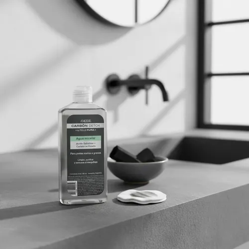 Agua Micelar Amodil Carbon Detox Pelle Pura 190 Ml Mixta