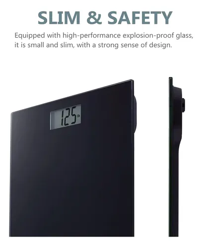 Báscula De Baño Digital Nutri Fit, Peso Corporal 180 Kg, Neg