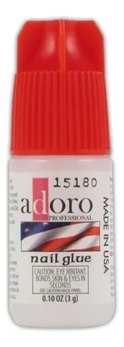 Pegamento Para Uñas Adoro Nail Glue Tips Esculpidas 3g Secado Rápido