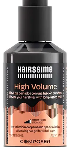 Hairssime Composer High Volume Gel Voluminizador Fuerte 3c