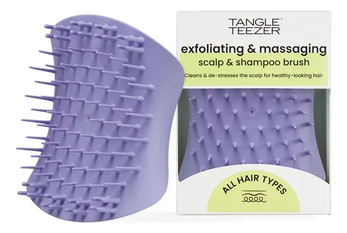 Cepillo Para Cabello Tangle Teezer Scalp Exfoliante Morado