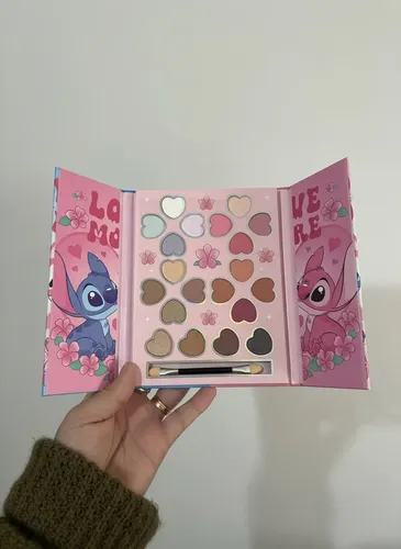 Paleta Imantada Sombras Stitch Y Angel Love Cute Kawaii