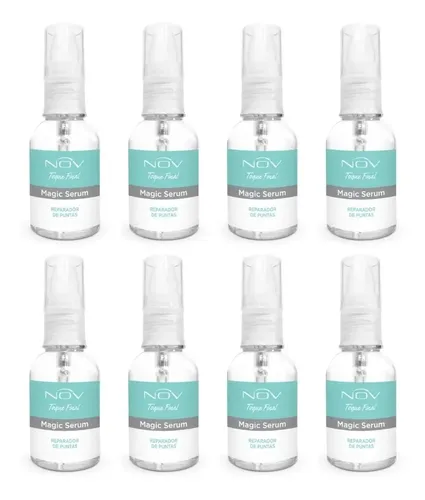 Kit X 8 Magic Serum Reparador De Puntas Nov X 50ml