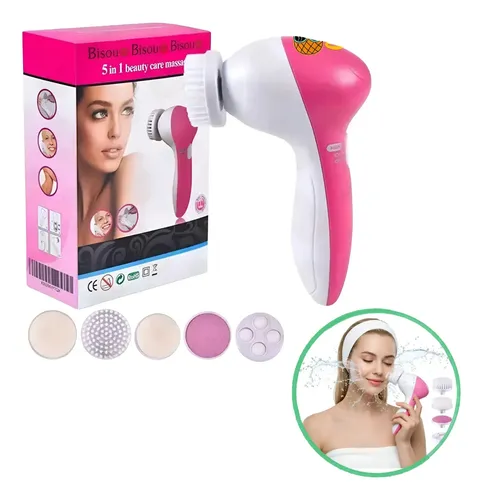 Cepillo Exfoliante Facial Masajeador Limpieza 5 En 1 A Pilas