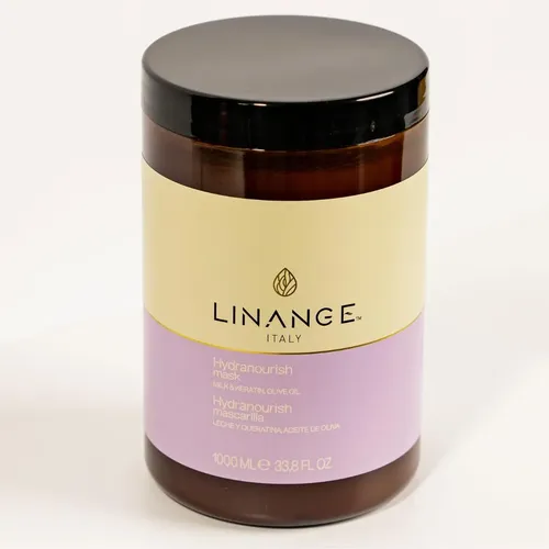 Mascarilla Capilar Linange 1000 Ml De Leche, Queratina Y Ace