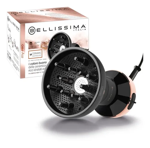 Difusor De Aire Caliente Para Rulos Bellissima Diffon Color Negro