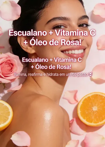 Sérum Facial De Rosa Renovador, Antiedad E Hidratante 30 `