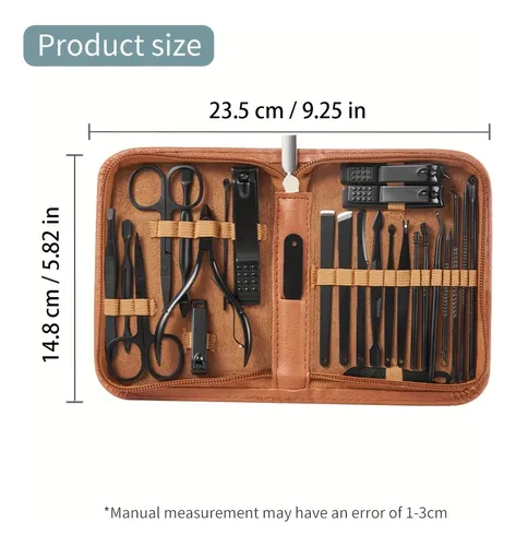 Set Manicura Pedicura 26 Piezas Acero Inoxidable