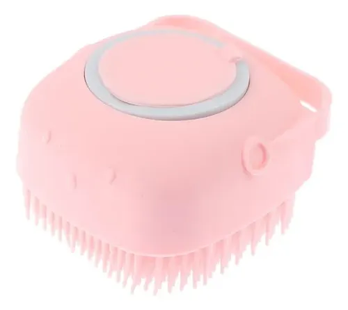 Cepillo Will Dispensador Jabón Silicona Limpiador Corporal Masaje Fragancia Rosa