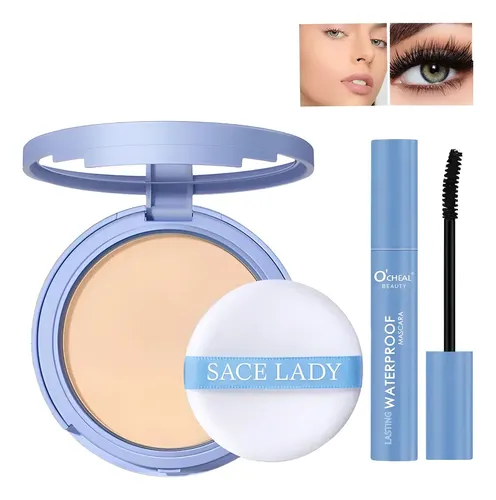 2 Piezas Polvo Facial Oil Control Y Máscara Kits De Belleza
