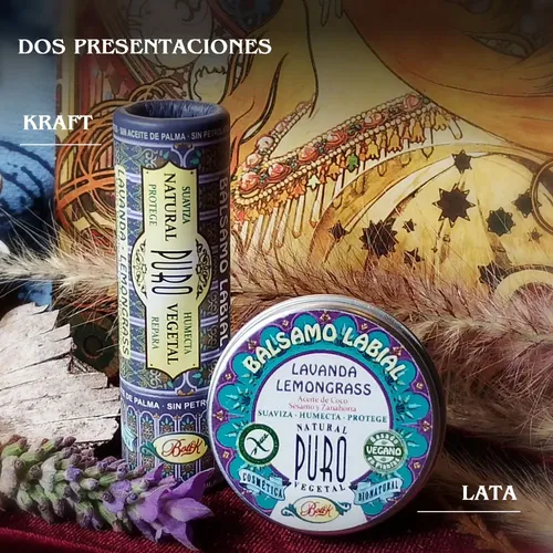 Bálsamo Labial Lata Lavanda Lemongrass Boti-k Puro