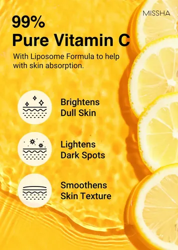 Pads Tónico Missha Vita C Tone Up Ampoule Con Vitamina C, 80
