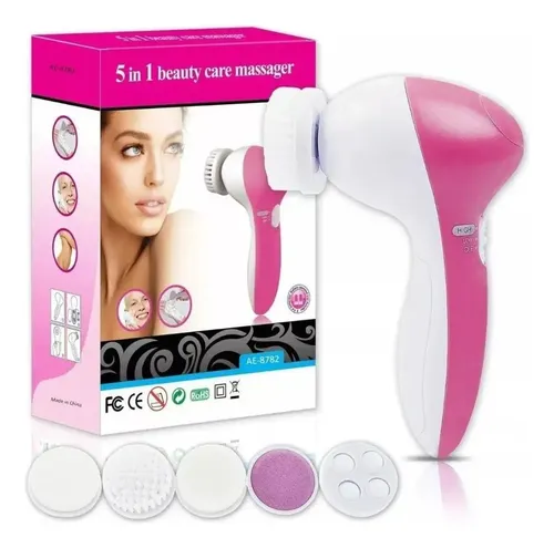 Cepillo Limpiador Facial Masajeador Exfoliante 5 En 1 A Pila