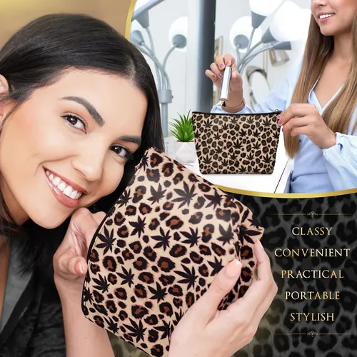 Neceser De Maquillaje Skyvora De Cuero Vegano Con Estampado