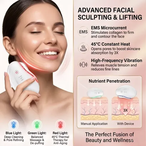 Dispositivo Led Gua Neck Sha Para Cuidado Corporal Y Facial