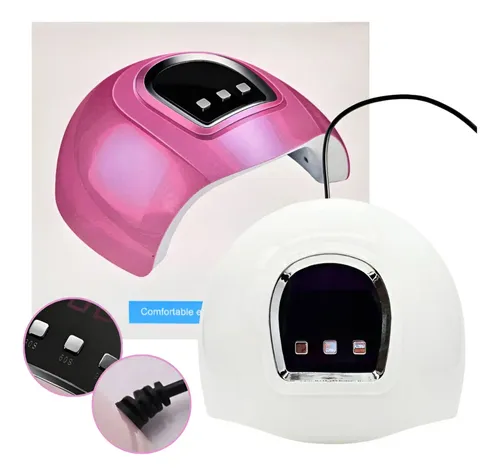 Cabina Para Uñas 54 W Secado Led Uv Manicura Esculpidas