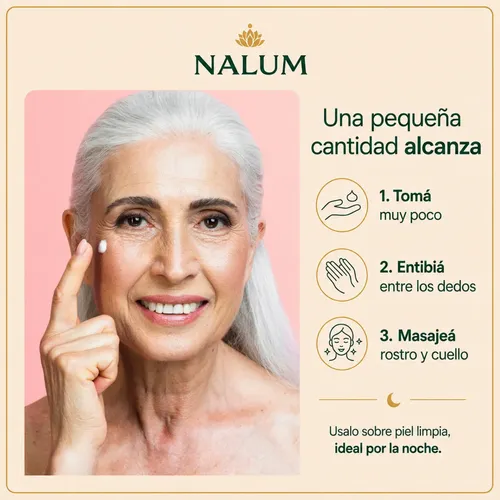 Crema Antiage Rosa Mosqueta Bakuchiol Q10 50ml Nalum Pack X2
