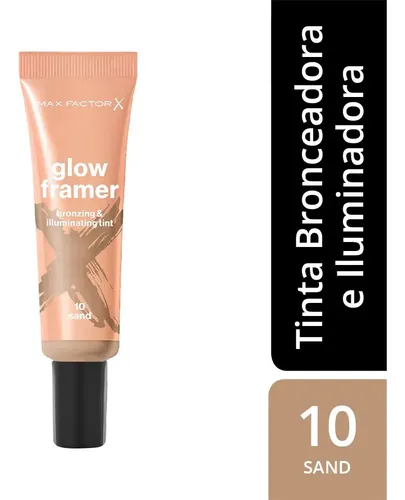 Tinta Bronzer e Iluminadora Max Factor Glow Framer Sand 10