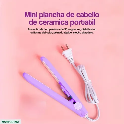 Planchita de pelo mini MOSHARMA Planchas de pelo Mini plancha portátil colores surtidos