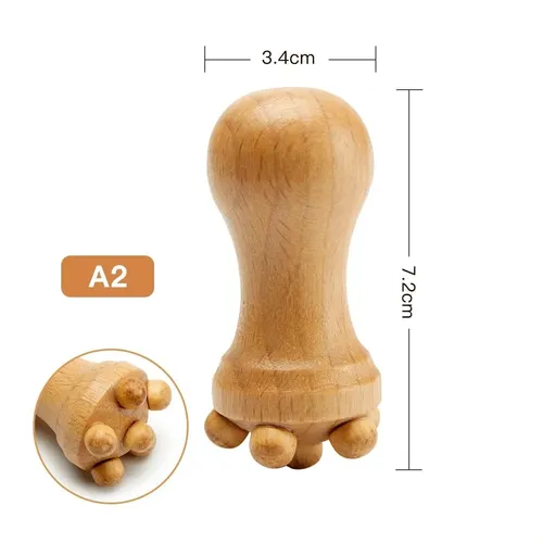 7pcs Masajeador Facial De Madera Para Spa, Maderoterapia,  7pcs