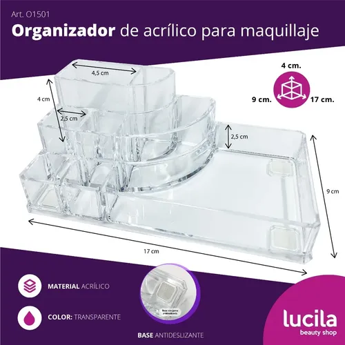 Organizador Para Cosméticos Acrílico Brochas Pinceles