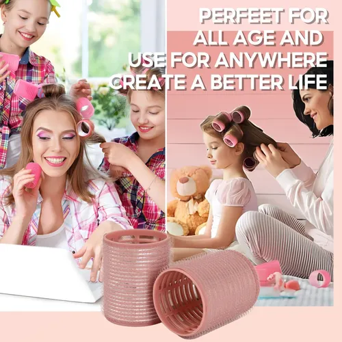 Con 18 Rulos Térmicos Para El Cabello, Rizos Duraderos