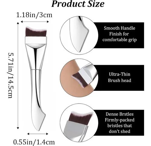 Nogeqi 2 En 1 Brocha Plana De Base Y Aplicador De Mascarilla
