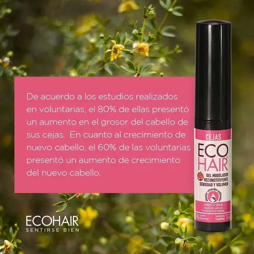Eco Hair Gel Modelador Reconstituyente De Cejas 5ml