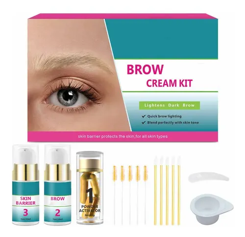 Kit Aclarador De Cejas Natural Soft Finish Salon .