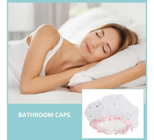 Gorros De Baño De Satén De Satén Impermeables Para Baño, 2 U