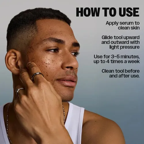 Herramienta Gua Sha Negra Facial Masajeador Sculpting