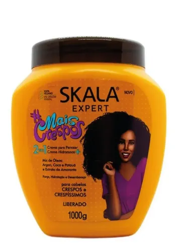 Máscara Vegana Crema Peinar Mais Crespos X1kg Skala