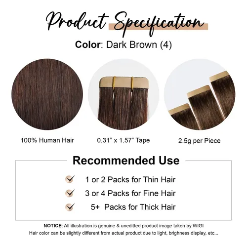 Cinta De Wigi Premium En Extensiones De Cabello Cabello 1