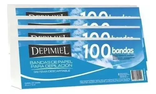 Bandas De Papel Para Depilacion Descartable Depimiel X 400u
