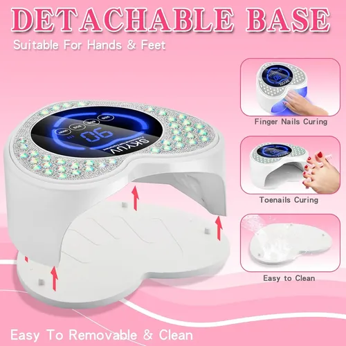 Lámpara Uv Led Recargable Secado Rápido Para Uñas
