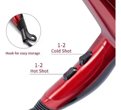 Secador De Pelo Profesional Frio Calor 2 Velocidades Om
