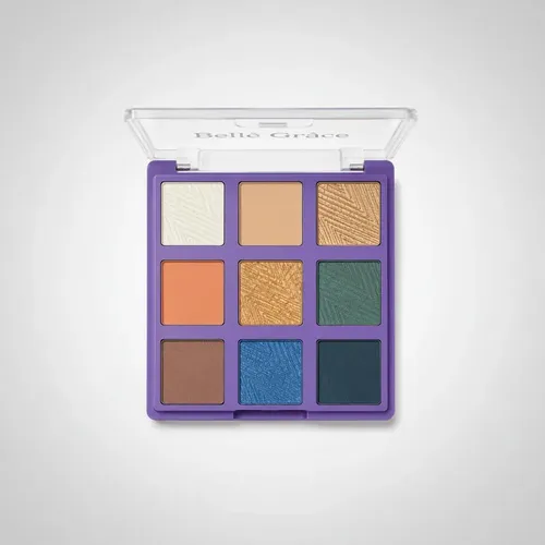 Paleta Tono 06 Sombras de Ojos X9 Tonos Brillante Mate Maquillaje Rostro Veoquiero