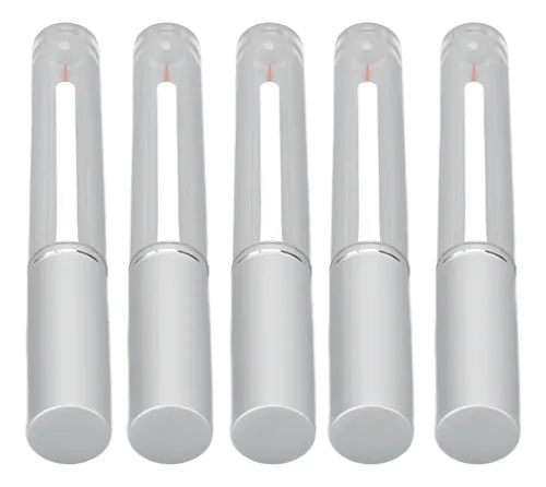 Tubo De Rímel Vacío De 3 Ml, 5 Piezas, Tapa De Aluminio .