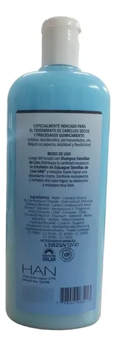 Emulsión De Enjuague Semillas De Lino Brillo Han 500 Ml