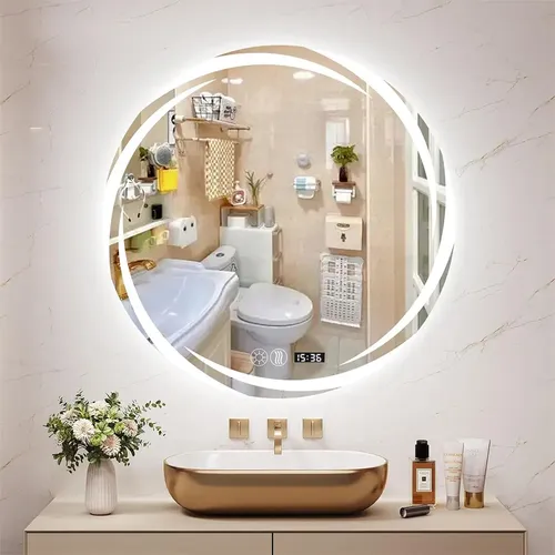 Banna Mirror Bath Touch Led, 3 Modos, Antivaho, 50 X 50