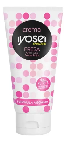 Crema para Manos y Cuerpo Iyosei con Fresa, Nutritiva y Antiedad de 60 g
