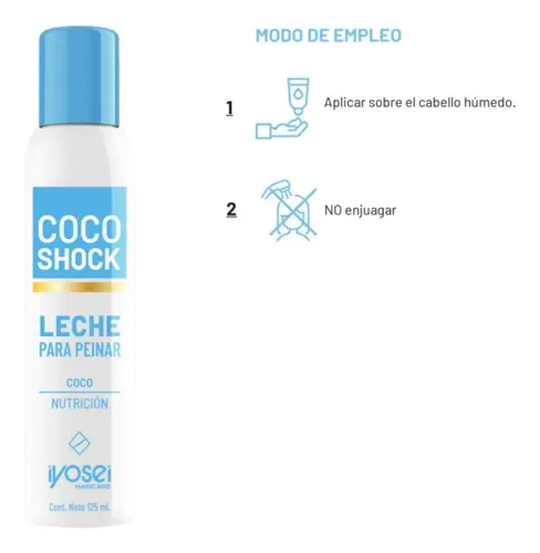 Leche Capilar Para Peinar Con Coco X 125ml Iyosei