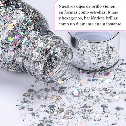 9 Colores De Purpurina Corporal Para Maquillaje, Cabello Y C