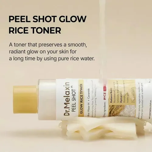 Dr.melaxin Peel Shot Glow White Rice Toner Iluminador Facial